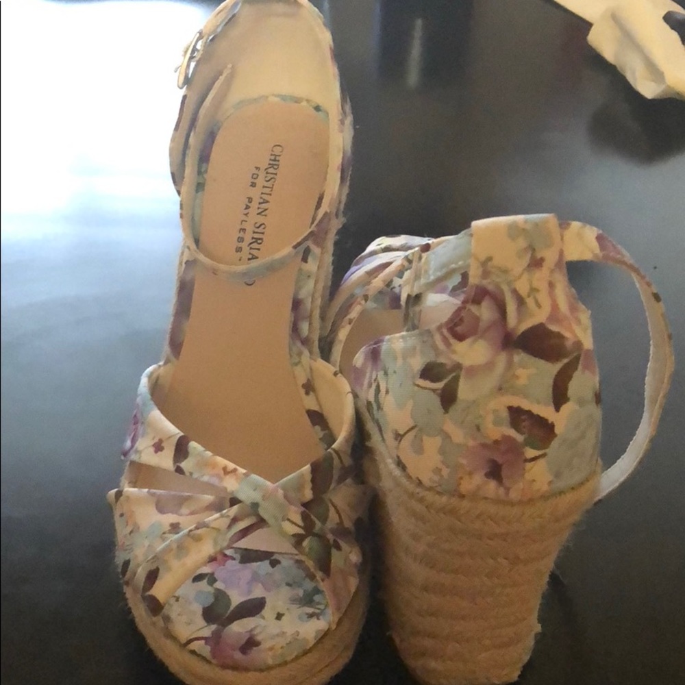 Wedges... worn ONCE!!